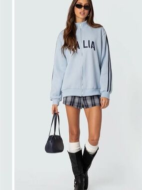 Edikted Italy Track Jacket Very Oversized XS NWT Retail $78 P2P 22 Will Fit Med